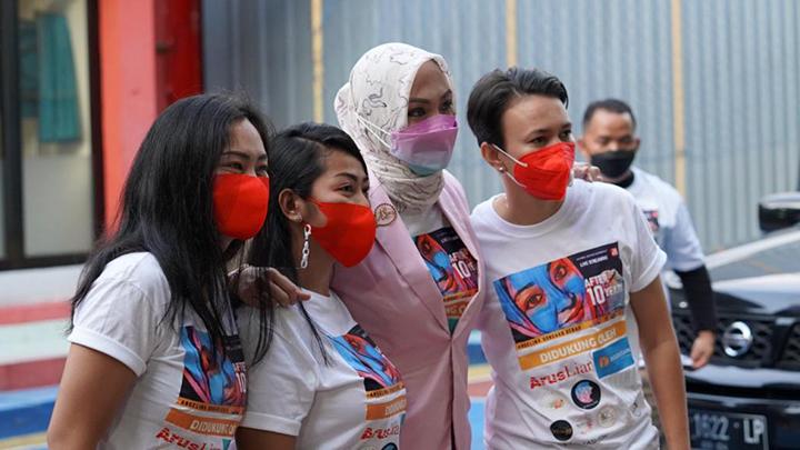 Angelina Sondakh Bebas dari Rutan Pondok Bambu