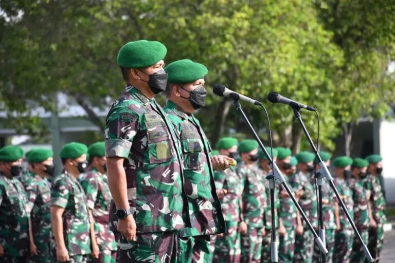 Pangdam I/BB Mayjen TNI Achmad Daniel Chardin, SE, MSi, pimpin apel luar biasa perdana setelah sertijab