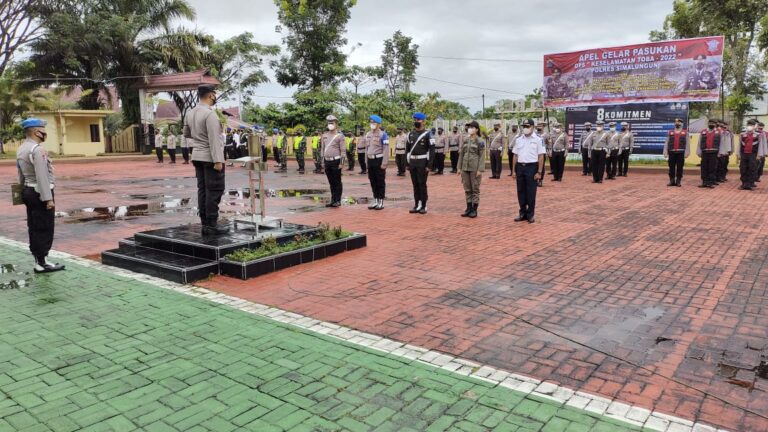 Polres Simalungun Gelar Pasukan Operasi Keselamatan Toba Tahun 2022