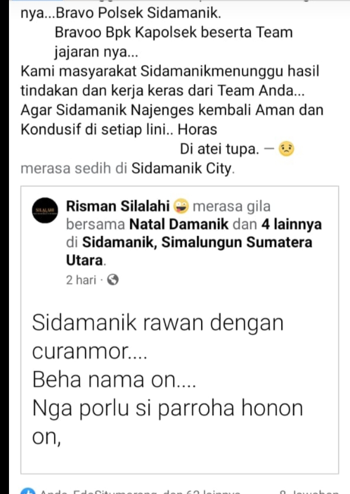 Sering Kehilangan Sepeda Motor, Polsek Sidamanik Belum Bertindak