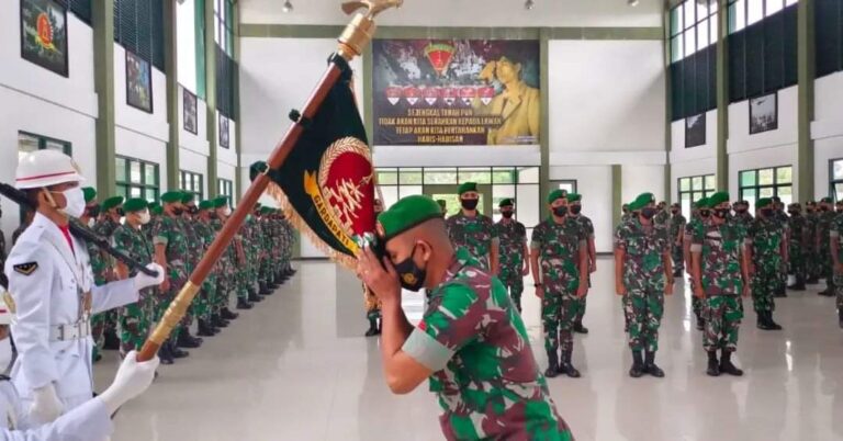 Batalyon Komposit 1/GP Gelar Pelepasan Personel Pindah Satuan Batalyon
