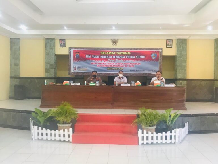Pembukaan Audit Kinerja Tahap I oleh Tim Itwasda Polda Sumut, di Polres Toba