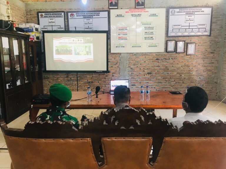Polres Toba ikuti Video Conference Kabaintelkam Polri, Terkait Vaksinasi Serentak