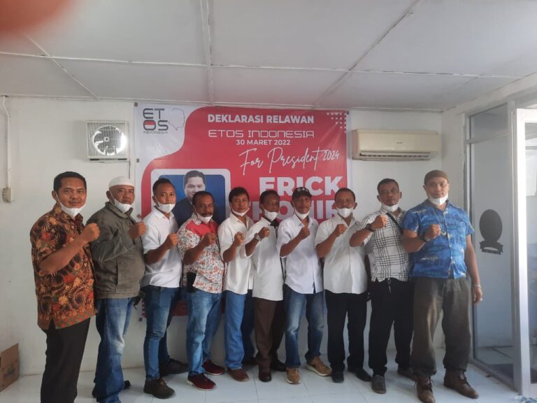 Deklarasikan ETOS Batubara, Siap Dukung Erick Thohir Untuk Pilpres 2024