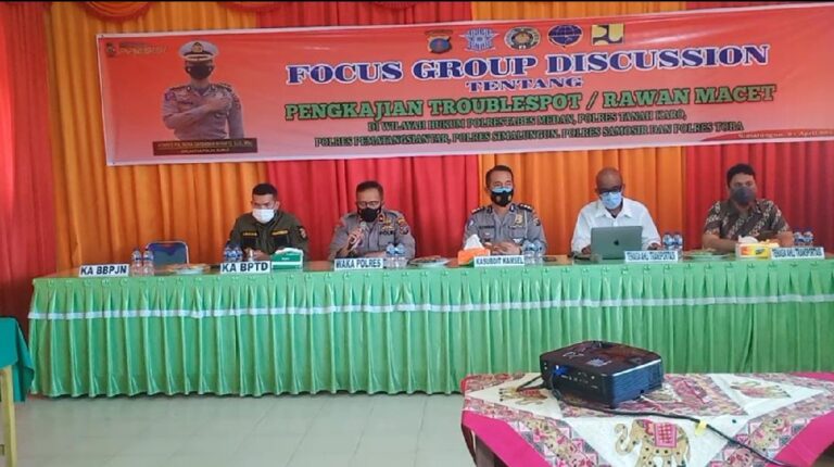 Enam Polres Gelar FGD Tentang Kajian Trouble Spot dan Penanganan Rawan Kemacetan