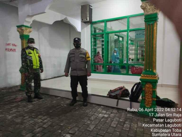 Selama Bulan Puasa Polres Toba Lakukan Pengamanan Ibadah Sholat Subuh