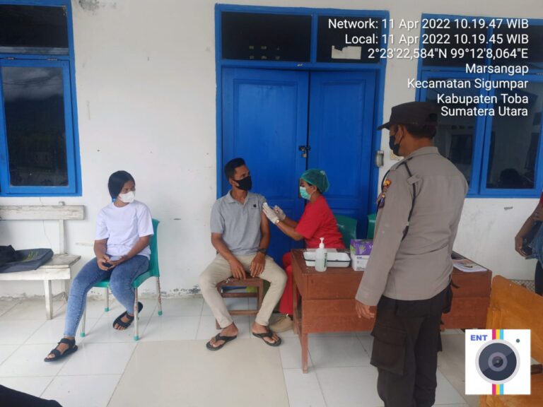 Polres Toba Monitoring dan Pengamanan Vaksinasi