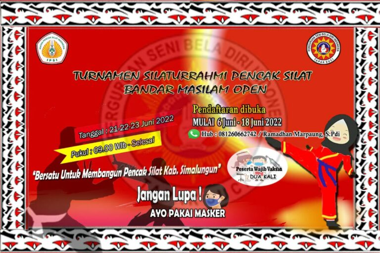 Perguruan Tapak Suci Putra Muhammadiyah Kecamatan Bandar Masilam Gelar Kejuaraan Pencak Silat Terbuka