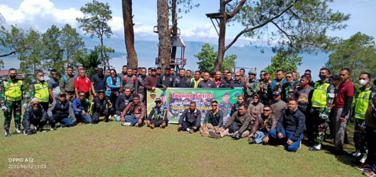 Korem 022/Pantai Timur Gelar Touring dan Bakti Sosial