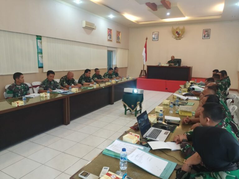Korem 022 / PT Gelar Sidang Jabatan Triwulan lll Tahun 2022