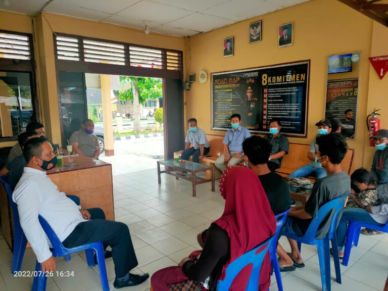 Polsek Serbelawan Damaikan Pencuri Getah dan Bridgestone Dengan RJ