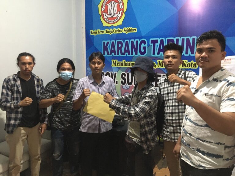Gerakan Mahasiswa Sampaikan Mosi Tidak Percaya Karang Taruna Siantar Ke Pengurus Provinsi Sumut
