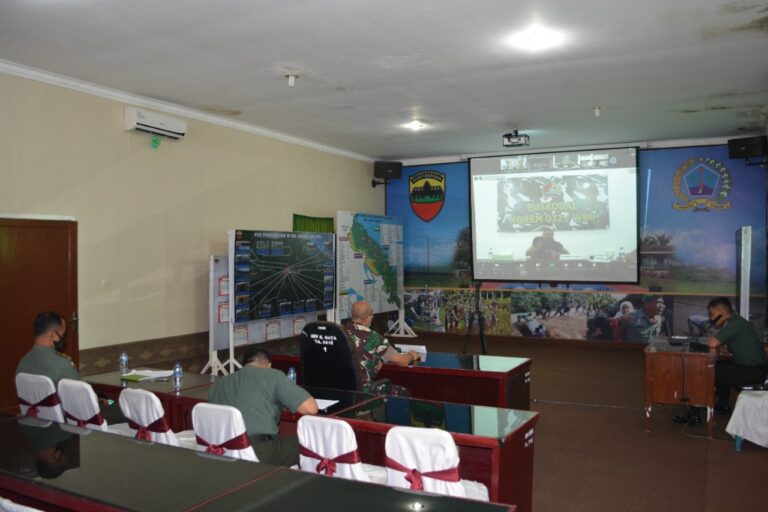 Kasrem 022/PT Video Conference Rehabilitas Medik Paripurna Return To Combat (RTC)