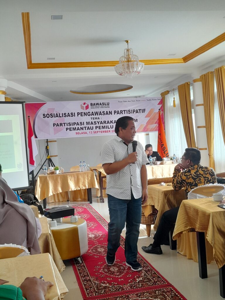 Bawaslu Simalungun Gelar Sosialisasi Pengawasan Partisipatif