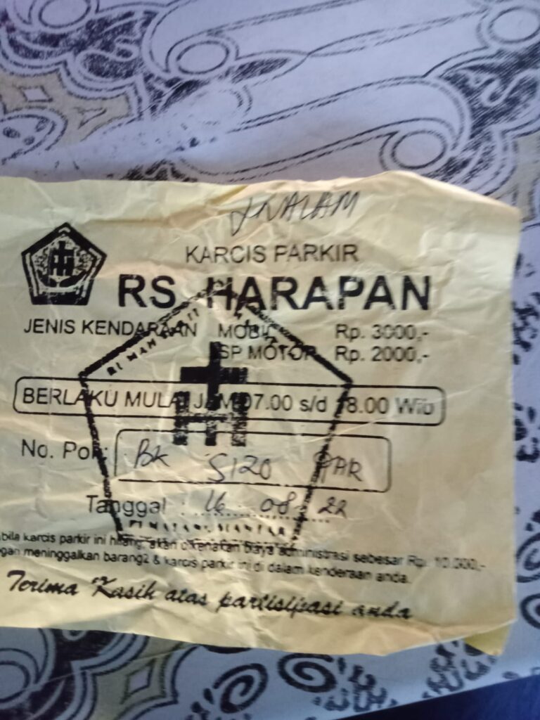 Honda Beat Hilang di RSU Harapan, Petugas Parkir RSU Akan di laporkan