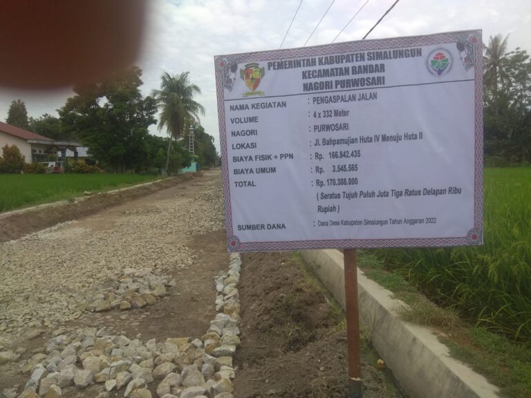 Proyek Jalan DD Purwosari 2022 Asal Jadi, Eks Pangulu Jadi Pimpro