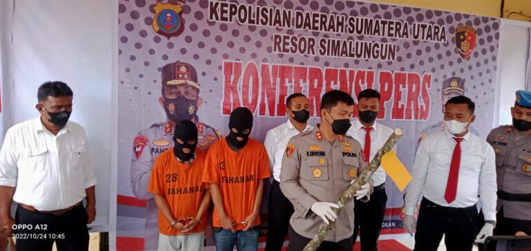 Polres Simalungun Gelar Konferensi Pers Kasus Pembunuhan Di Pondok Bulu