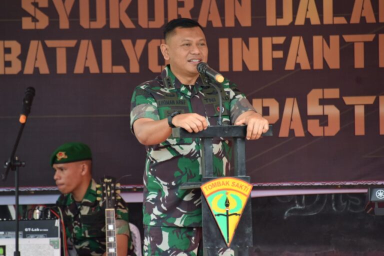 Danrem 022 Hadiri Syukuran Dalam Rangka HUT Ke-58 Yonif 122 Tombak Sakti