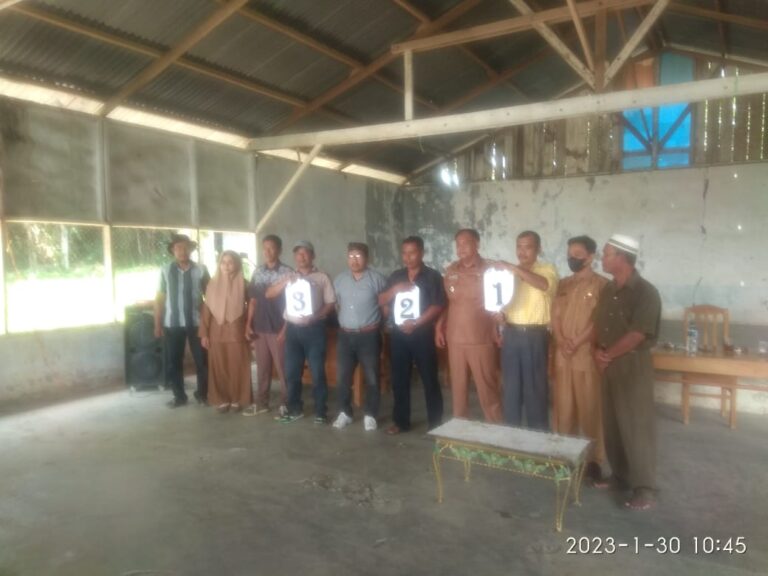 Tiga Calon Pangulu Nagori Purba Ganda Lakukan Cabut Nomor