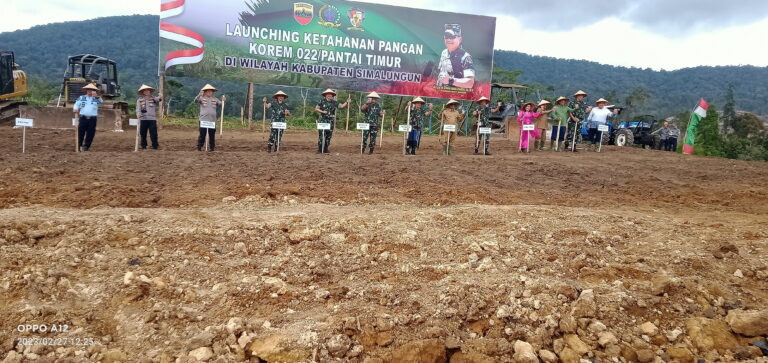 500 Ha Lahan Ketahanan Pangan Diresmikan Pangdam 1/BB