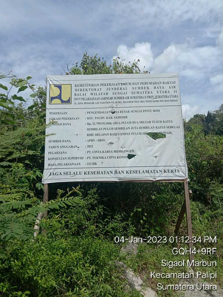 Proyek BWS Pintu Bosi Diduga Syarat Penyimpangan
