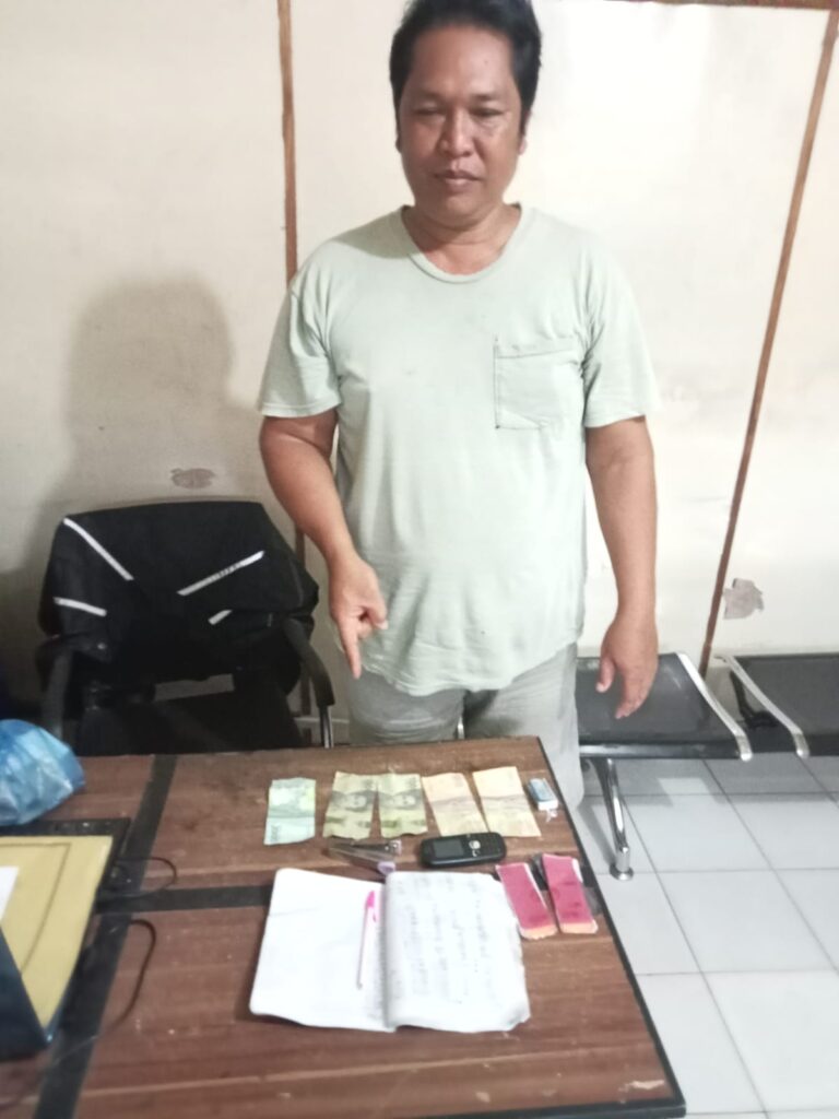 Anggota Bandar Togel Alias Jurtul di Tangkap Polsek Pasar Baru