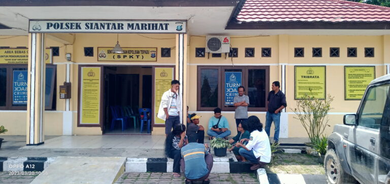 Masyarakat Parhorasan Nauli Antarkan 2 Pencuri ke Mapolsek Siantar Marihat