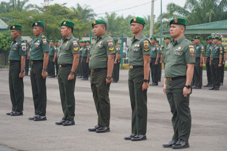 Sebanyak 23 Personel Korem 022 Pantai Timur Dilantik