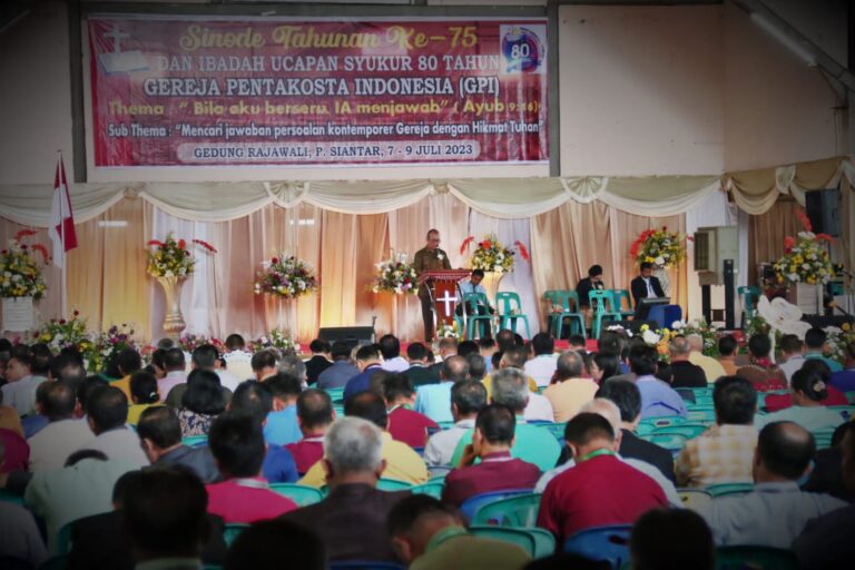 Pemko Siantar Ikuti Pembukaan Syinode Tahunan Ke 75 Tahun GPI