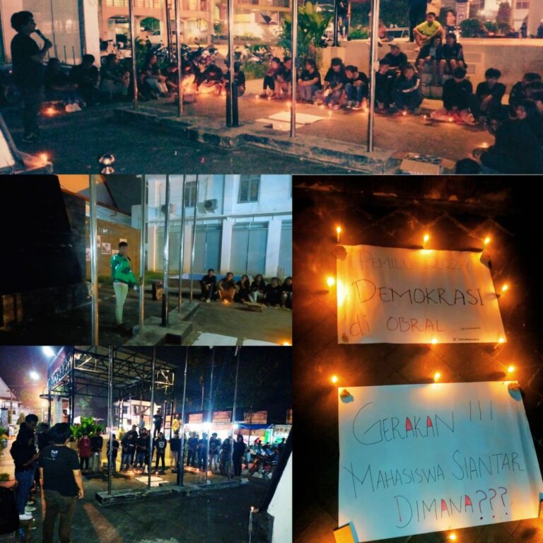 Jauh Dari Keadilan Sosial, Mahasiwa Gelar Malam Refleksi