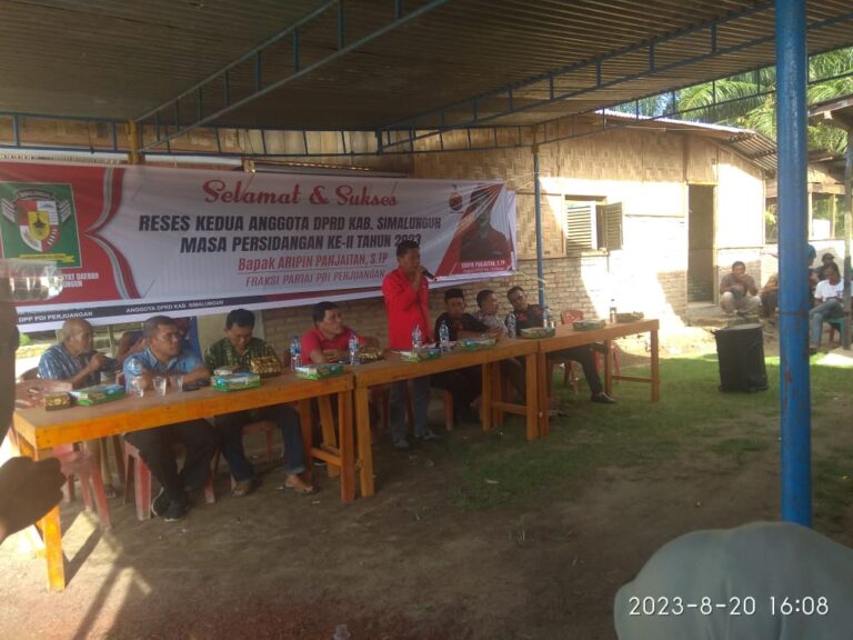 Aripin Panjaitan Reses di Nagori Talun Rejo Pematang Kerasaan