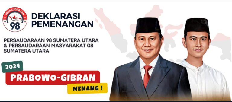 Menangkan Prabowo-Gibran Di Sumut , Persaudaraan 98 Akan Deklarasi