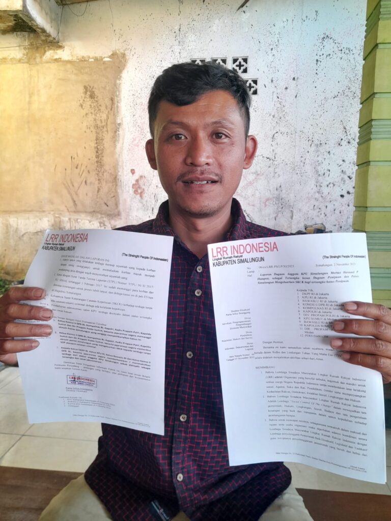 Kompolnas Sampaikan Surat Ke LRR Simalungun Terkait Dugaan Kasus Penipuan Oleh Salah satu Oknum KPU Simalungun