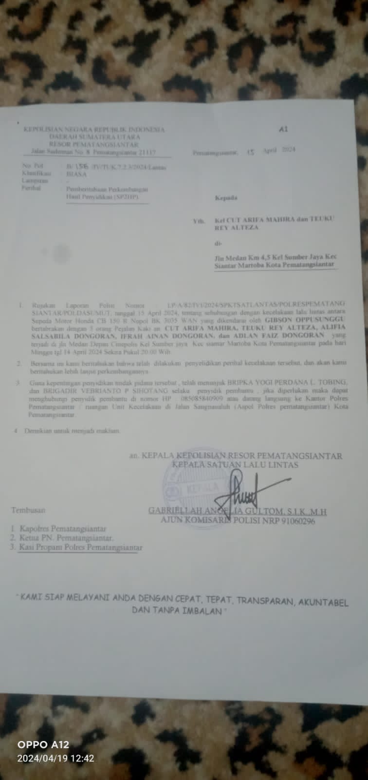 Tak Terima Diberitakan Minta 2 Juta, Oknum Lantas Sihotang Ajak Perang Jurnalis Media Ini