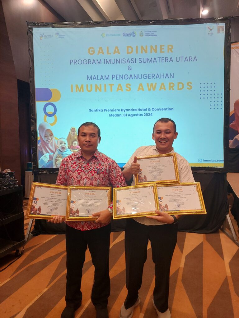 Dinkes Kabupaten Toba Raih 5 Penghargaan Imunitas Award 2024