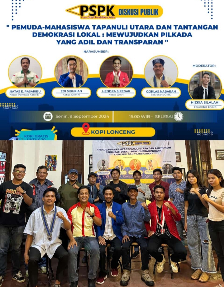 Pemuda dan Mahasiswa Tapanuli Utara Gelar FGD Pemilu 2024