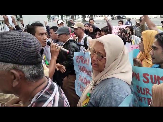 Aksi Tuntut Batalkan Pengajuan HGU Socfindo Tanah Gambus