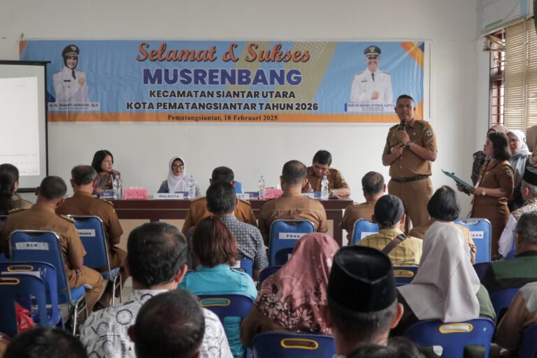 Pemko Siantar Buka Kegiatan Musrembang RKPD Tingkat kecamatan Siantar Utara