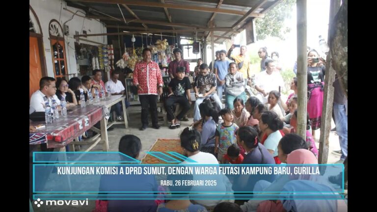 Kunjungan Komisi A DPRD Sumatera Utara ke Warga Eks Futasi Kampung Baru Gurilla