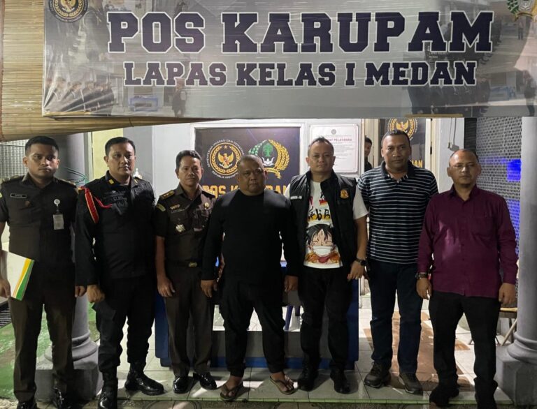 Setelah Dieksekusi Kejari Binjai, Samsul Tarigan Dijebloskan Ke Lapas I Medan