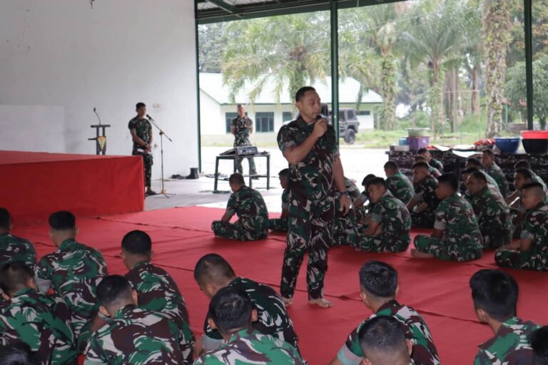 Danyonif 122/TS Berikan Arahan Kepada Seluruh Prajurit Sekaligus Sambut Ramadhan