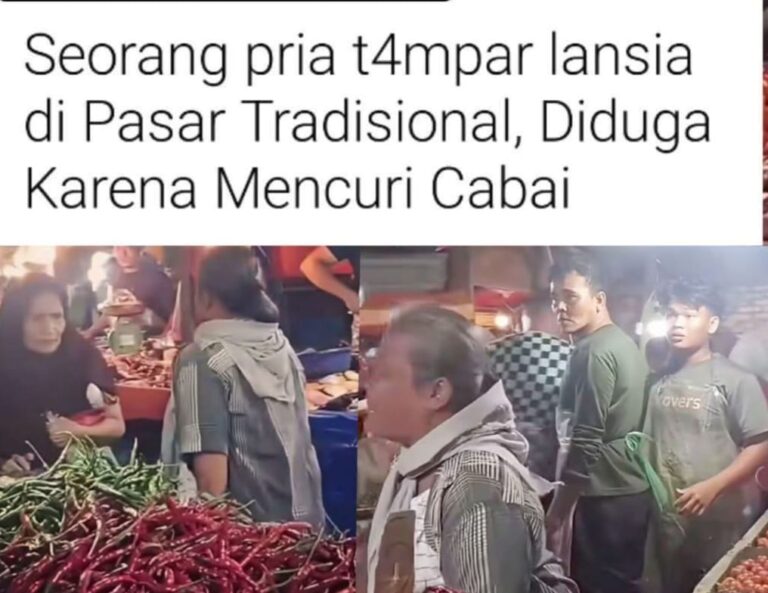 Video Singkat Memperlihatkan Seorang Pedagang Menampar Lansia, Mendadak Viral