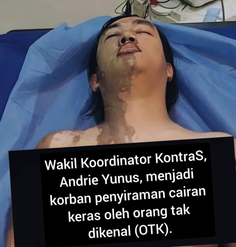 LRR Indonesia Minta Polri Serius Ungkap Kasus Penyiraman Air Keras Terhadap Andrie Yunus